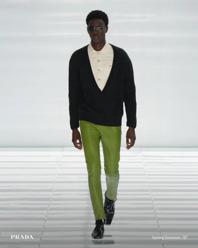 @limamu_mbaye @chubathkutien @oscar.schanda (Debut) & @axeladin (Exclusive) walking for @prada SS/27 

Casting @ashleybrokaw